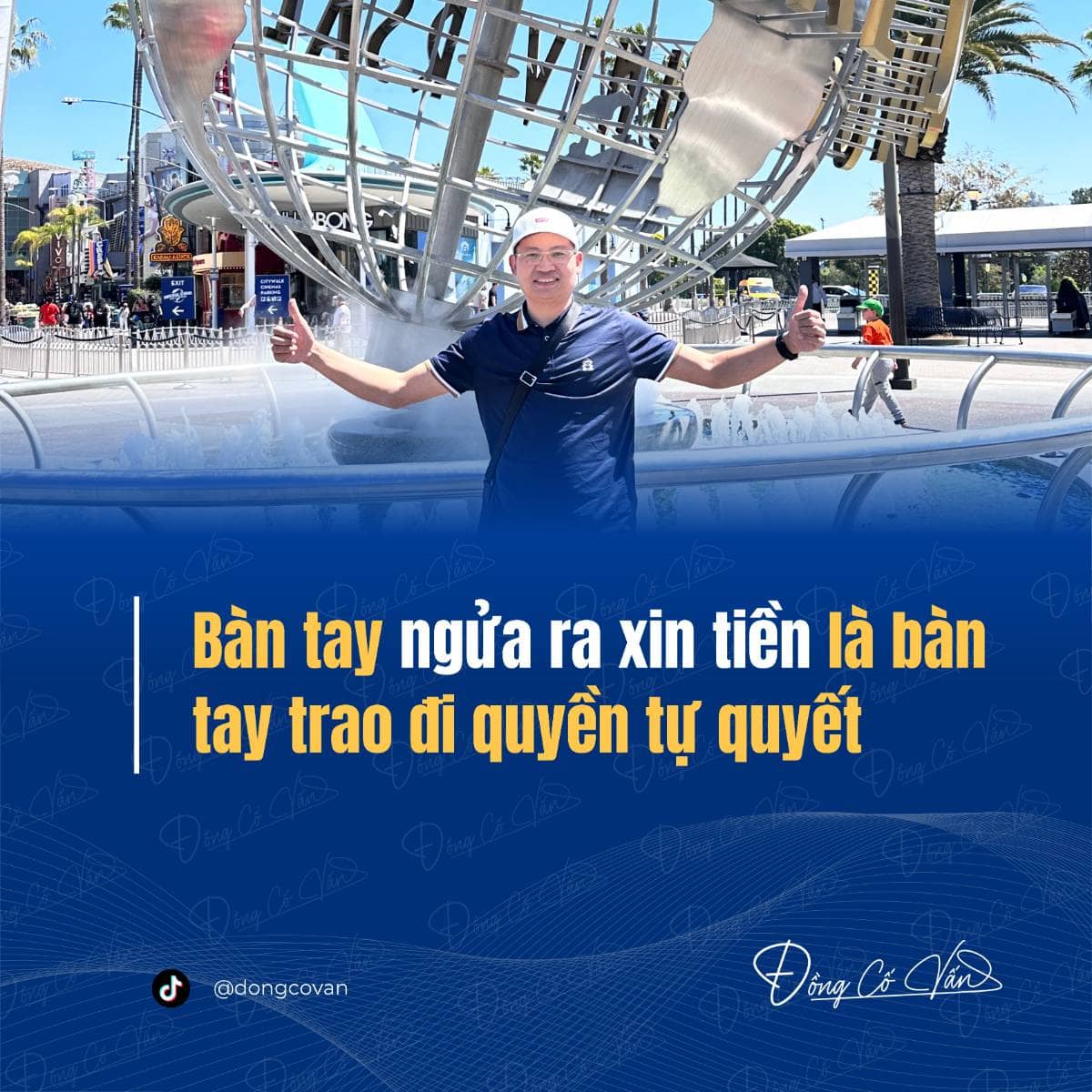 Bàn tay ngửa ra xin tiền – Là bàn tay trao đi quyền tự quyết