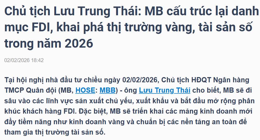 Tầm nhìn và Chiến lược của MB tại Trung tâm Tài chính Quốc tế TP.HCM