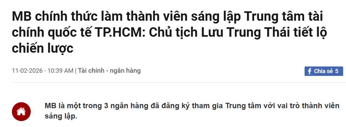 Tầm nhìn và Chiến lược của MB tại Trung tâm Tài chính Quốc tế TP.HCM