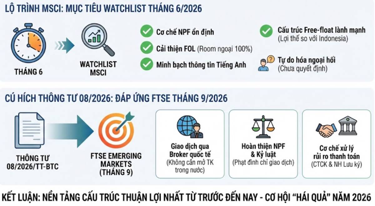 VIỆT NAM TRƯỚC "CỬA SÁNG" NÂNG HẠNG NĂM 2026. Việt Nam khả năng được MSCI đưa vào danh sách theo dõi,  ...