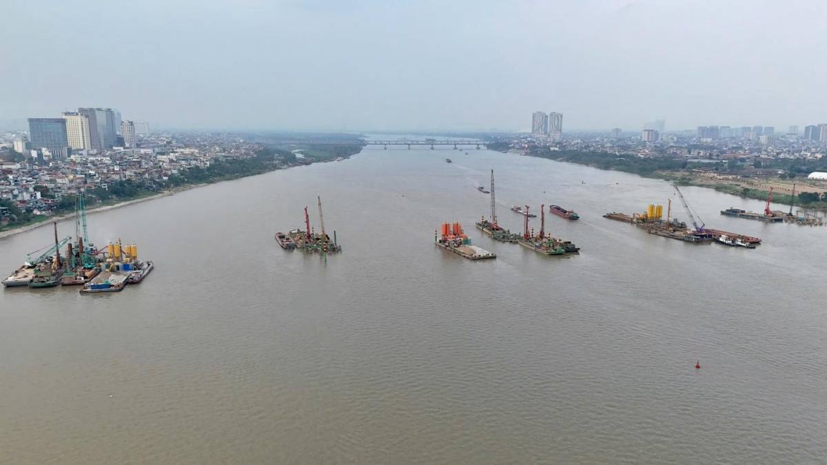 Dồn lực thi công cầu Trần Hưng Đạo, Sun Group đặt mục tiêu cán đích giữa năm 2027