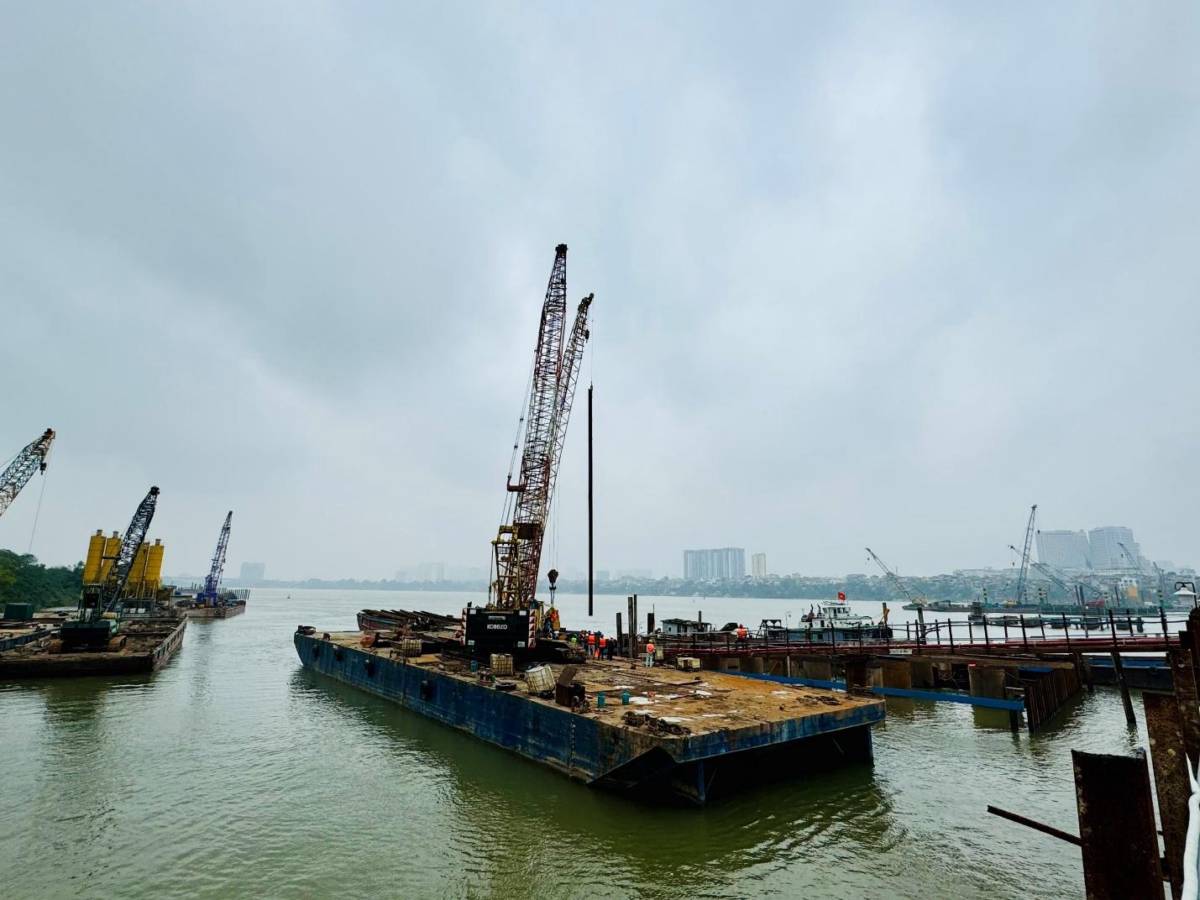 Dồn lực thi công cầu Trần Hưng Đạo, Sun Group đặt mục tiêu cán đích giữa năm 2027