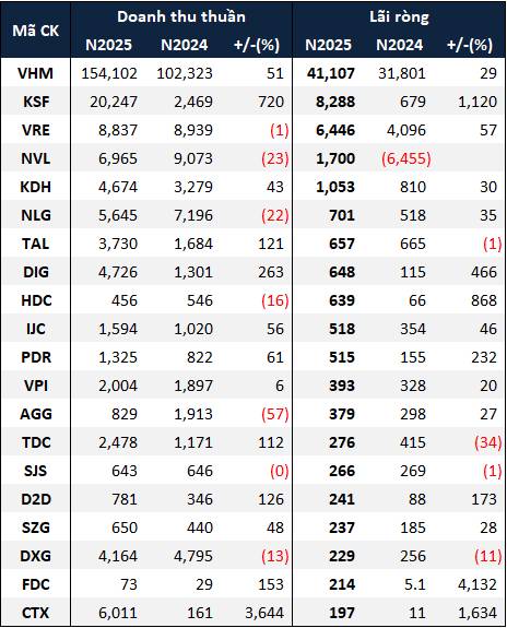 Bức tranh lợi nhuận bất động sản 2025: Điểm sáng từ sự phục hồi và cơ hội "đãi cát tìm vàng"