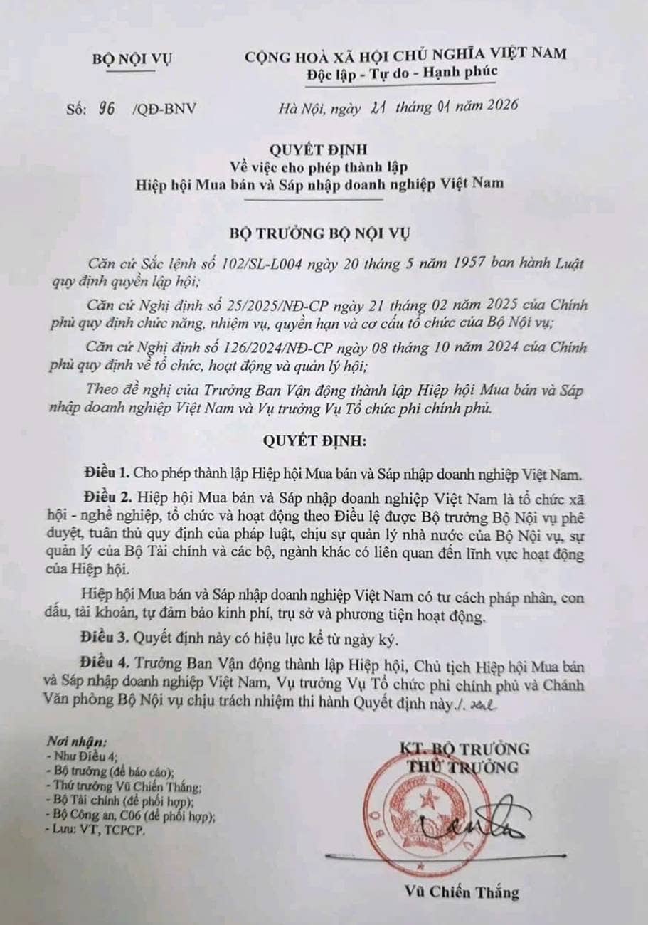 HIỆP HỘI M&A KHAI XUÂN BÍNH NGỌ 2026. ---. Ngày 22.02.2026 tức mùng 6 Tết Bính Ngọ 2026, Ban Kết nối  ...