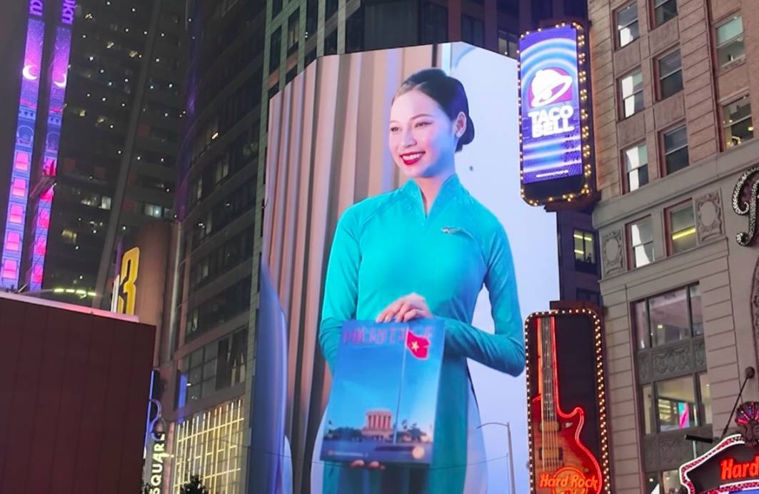 Hình ảnh Việt Nam tỏa sáng tại Quảng trường Thời đại, New York