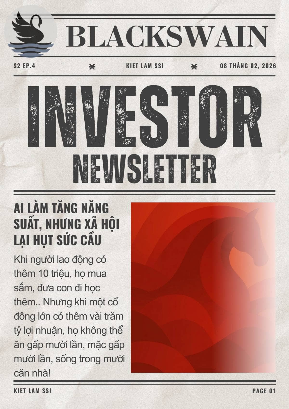 Thời đại AI: tăng năng suất, nhưng xã hội lại hụt sức cầu