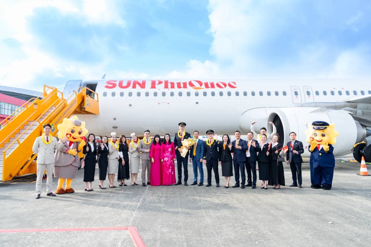 Sun PhuQuoc Airways khai trương đường bay Hà Nội/TP.HCM – Đà Nẵng, mở rộng kết nối du lịch miền Trung