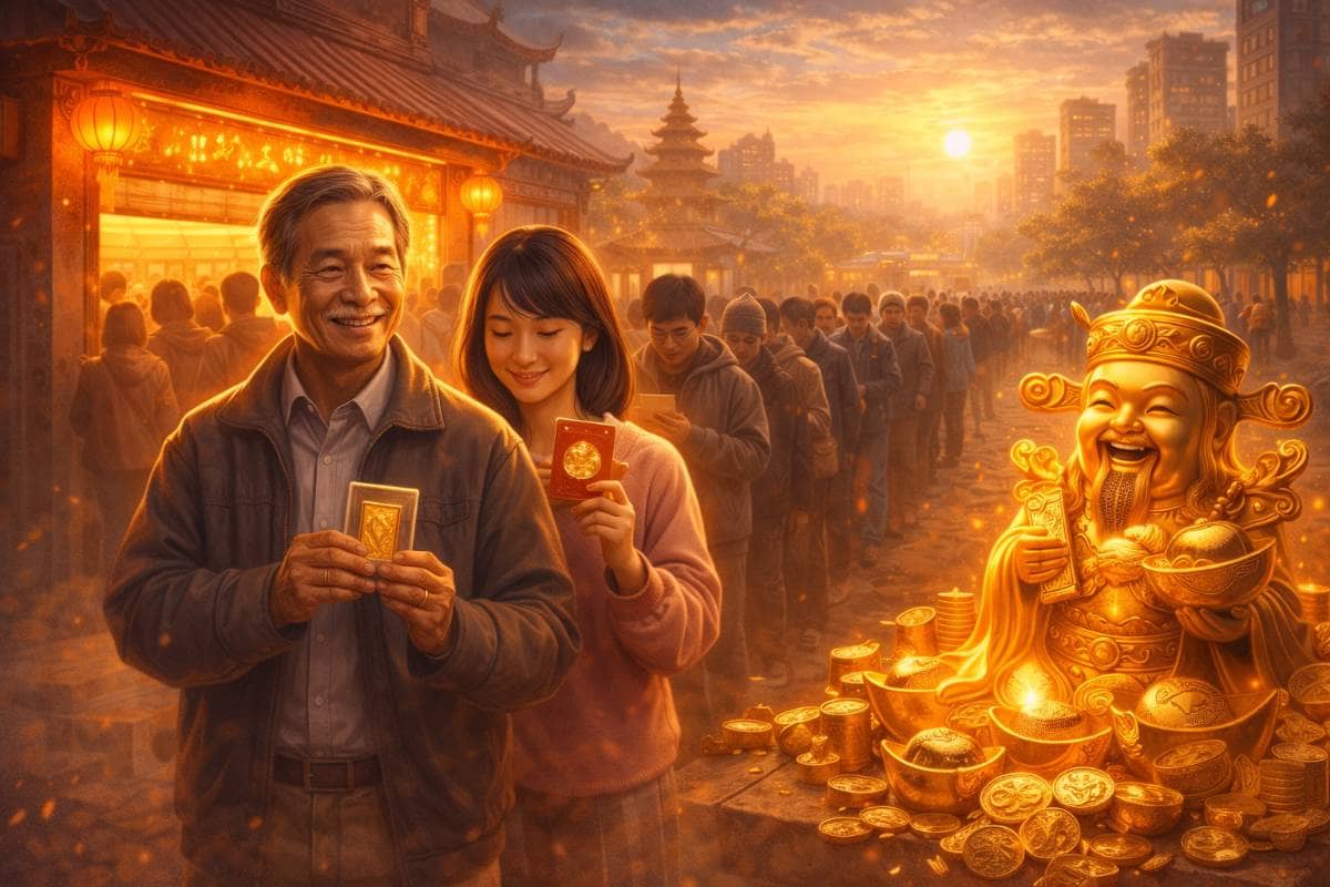 5 Giờ Sáng Ngày Vía Thần Tài: Người Ta Xếp Hàng Mua Vàng… Nhưng Thứ Ai Cũng Thật Sự Muốn Mua Là Sự An Tâm