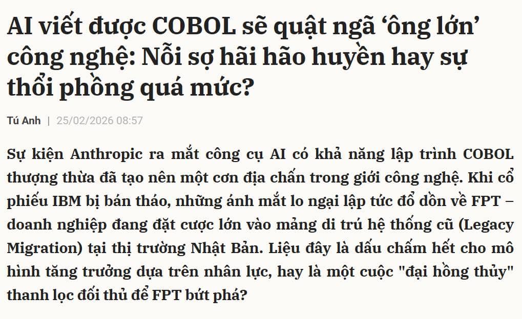FPT trước "cú sốc" Trí tuệ nhân tạo và chu kỳ bão hoà tăng trưởng
