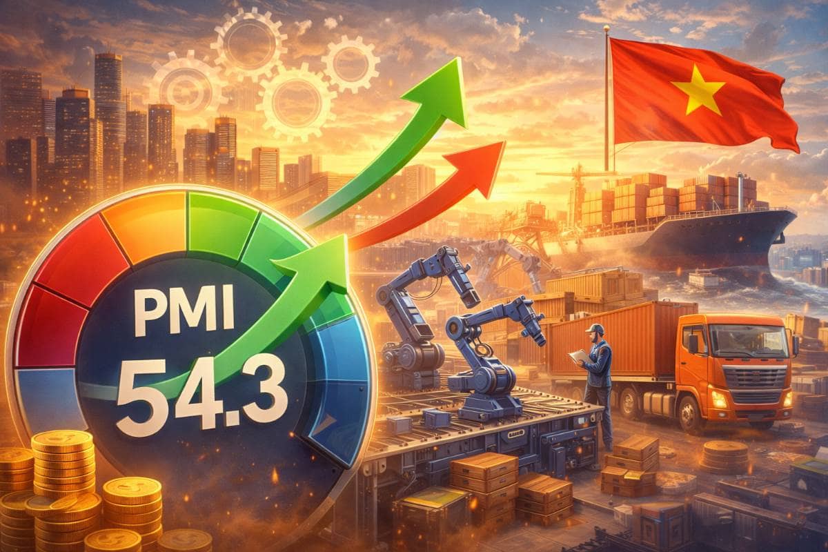 PMI tháng 02/2026 bứt phá 54,3 điểm — Kinh tế Việt Nam đang tăng tốc hay chỉ là “cú nước rút ngắn hạn”?