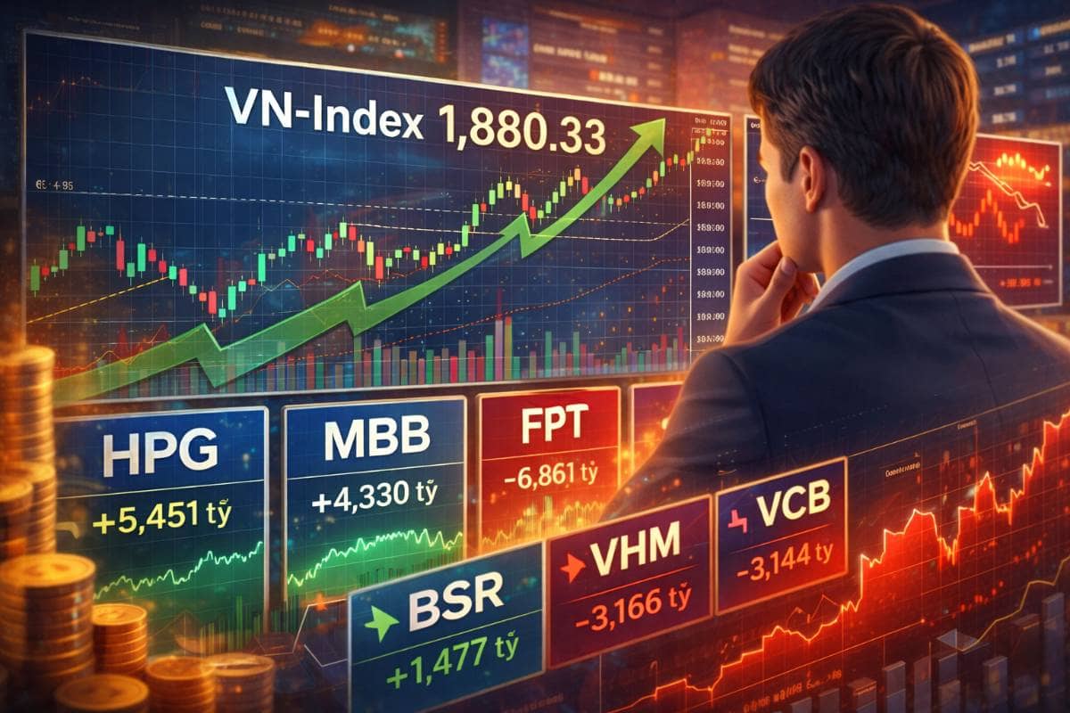 Tháng 02/2026: VN-Index Lập Đỉnh Mới Nhưng Dòng Tiền Đang Âm Thầm Thay Đổi - Điều Gì Thực Sự Đang Xảy Ra?
