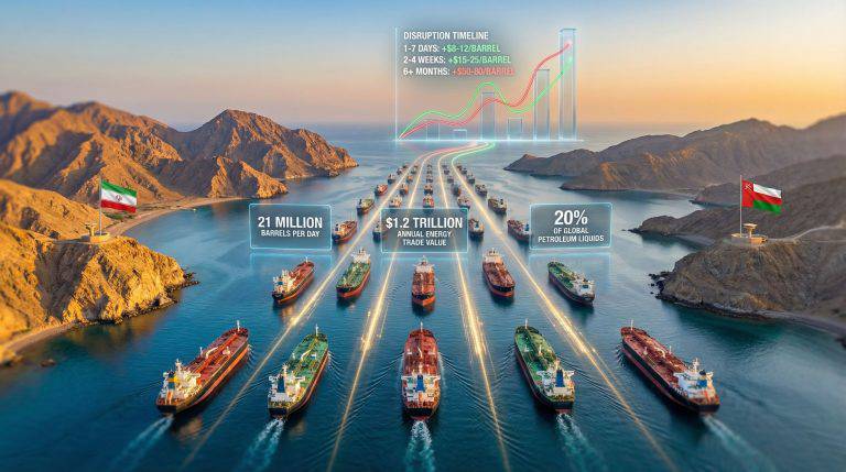 Khủng hoảng tại eo biển Hrmuz đe dọa thị trường năng lượng toàn cầu