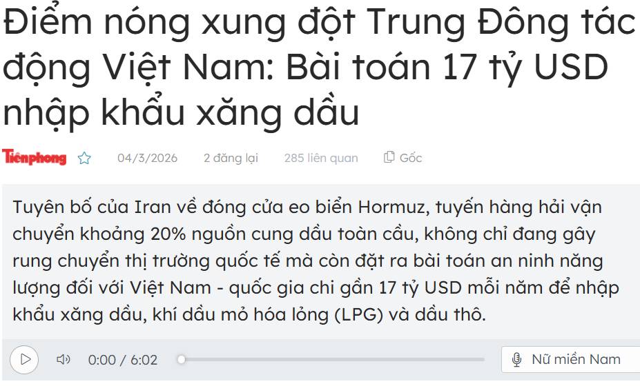 Chiến lược xoay dòng tiền và quản trị rủi ro trước Biến động Trung Đông