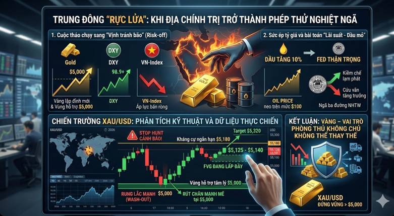 Trung Đông rực lửa - Khi địa chính trị trở thành phép thử nghiệt ngã