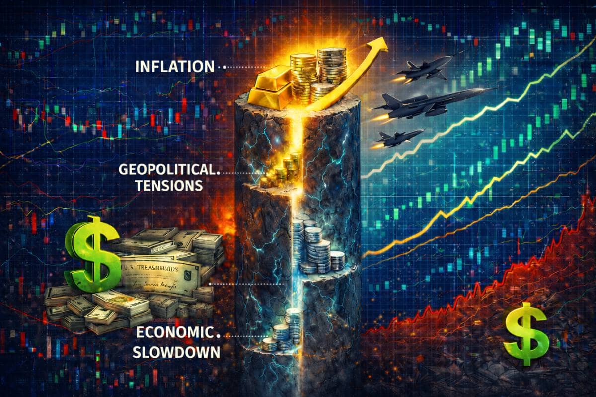 Dòng tiền trú ẩn đổ vào USD, nhưng xu hướng tăng dài hạn của vàng và bạc vẫn vững chắc