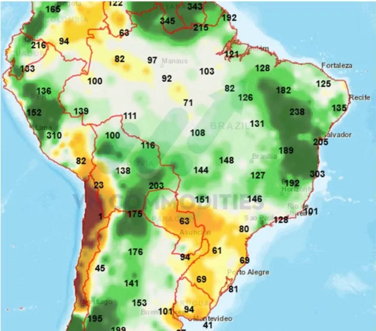 Thị trường thận trọng sau báo cáo WASDE, theo dõi thời tiết Brazil và nhu cầu Trung Quốc