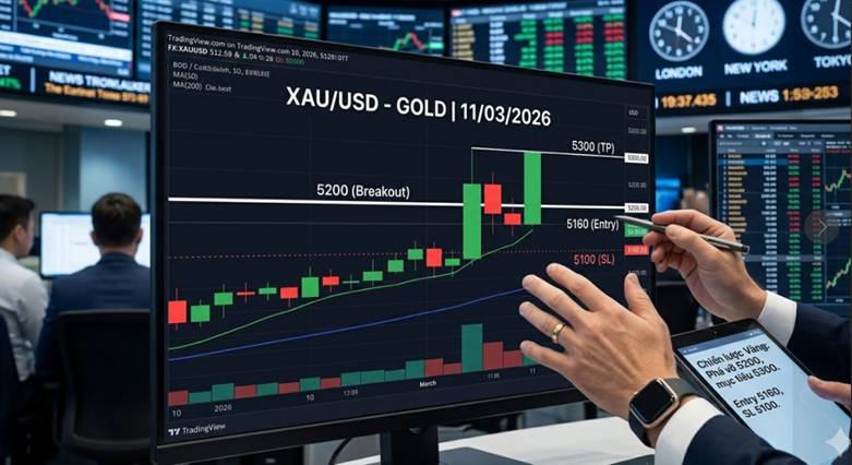 Vàng và cú hích lịch sử: khi ngưỡng 5200 trở thành bệ phóng