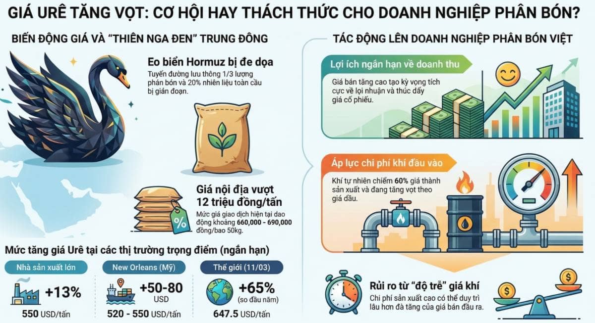 Phân bón & "thiên nga đen": Khi cơ hội đi kèm rủi ro lớn