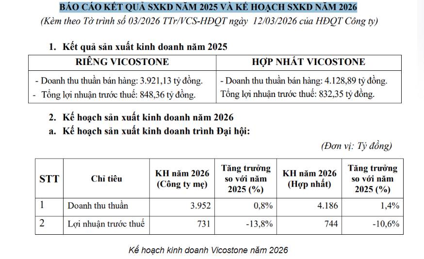 Vicostone đặt mục tiêu doanh thu hơn 4.000 tỷ đồng, chuẩn bị mở rộng sang sản xuất hóa chất