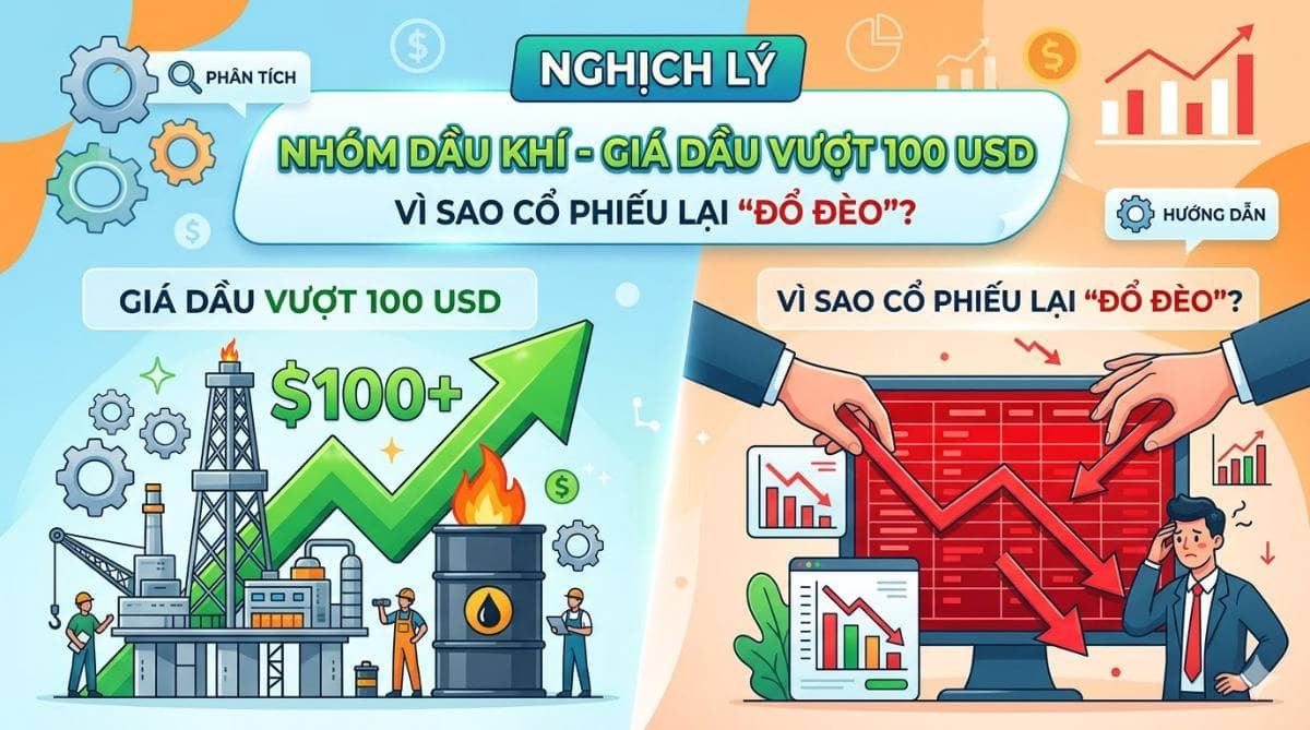Nghịch lý nhóm dầu khí - Giá dầu vượt 100 USD, vì sao cổ phiếu lại đổ đèo?