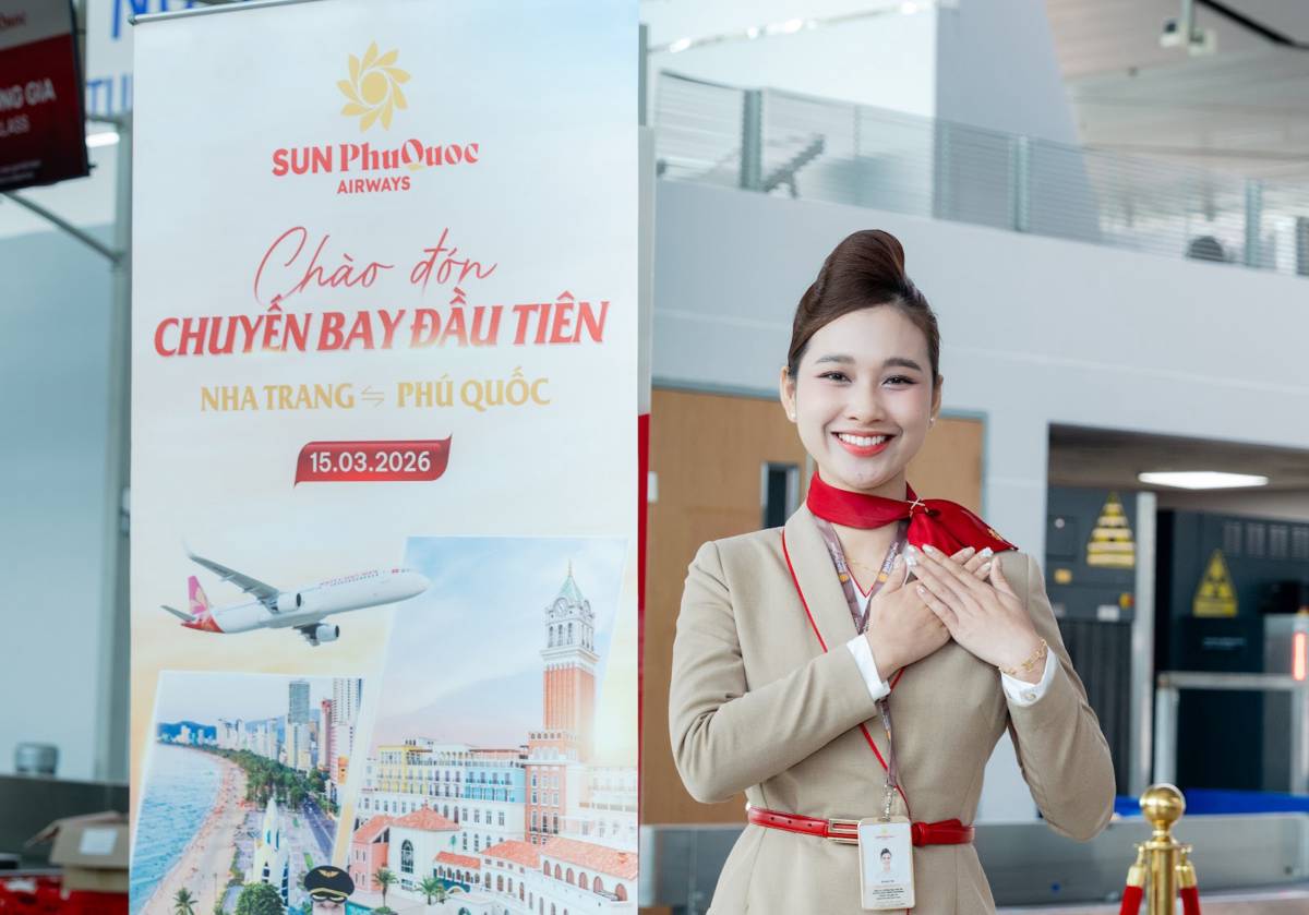 Từ hôm nay, du khách có thể bay thẳng từ Phú Quốc đến Nha Trang và Đà Nẵng cùng Sun PhuQuoc Airways