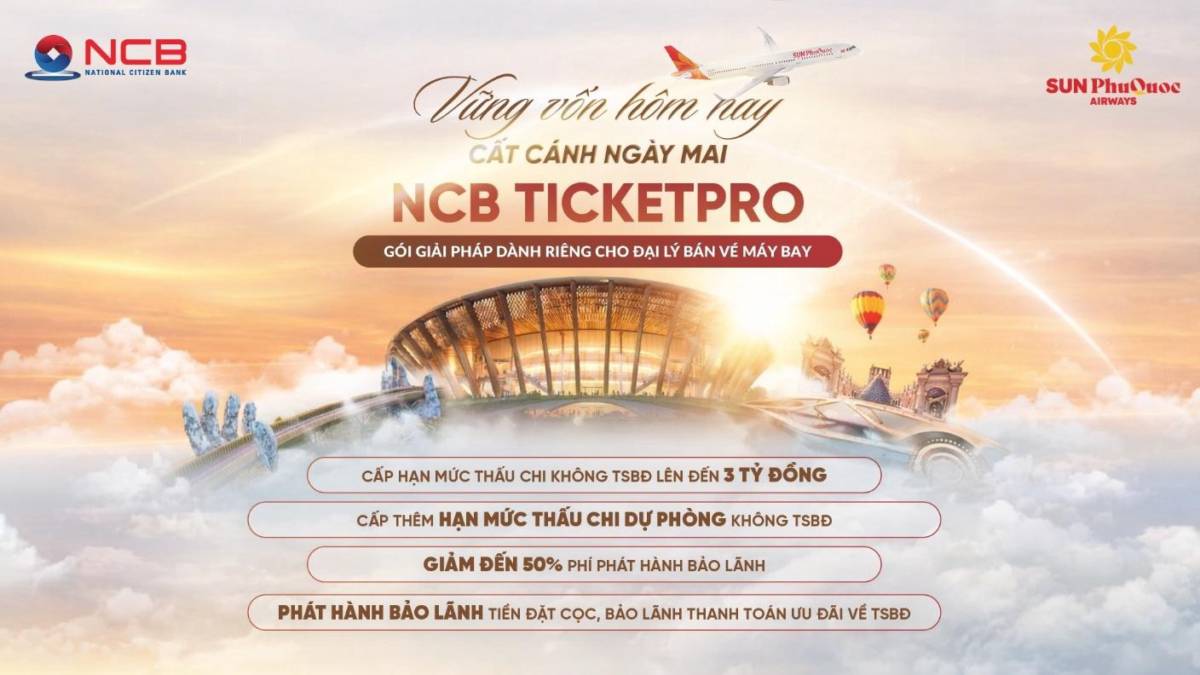 NCB mở rộng hỗ trợ vốn cho hệ sinh thái hàng không