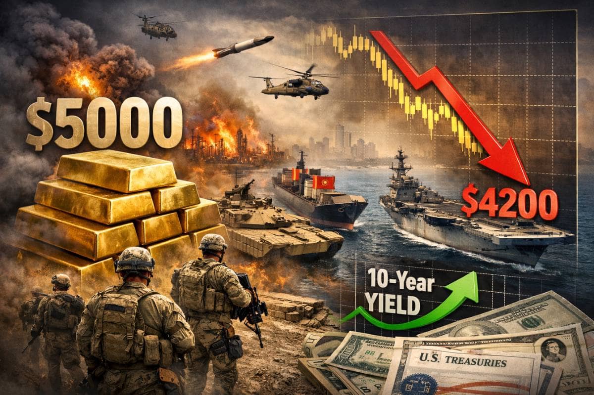 Nghịch lý thị trường: Vì sao căng thẳng Iran càng leo thang nhưng kim loại quý lại suy yếu?