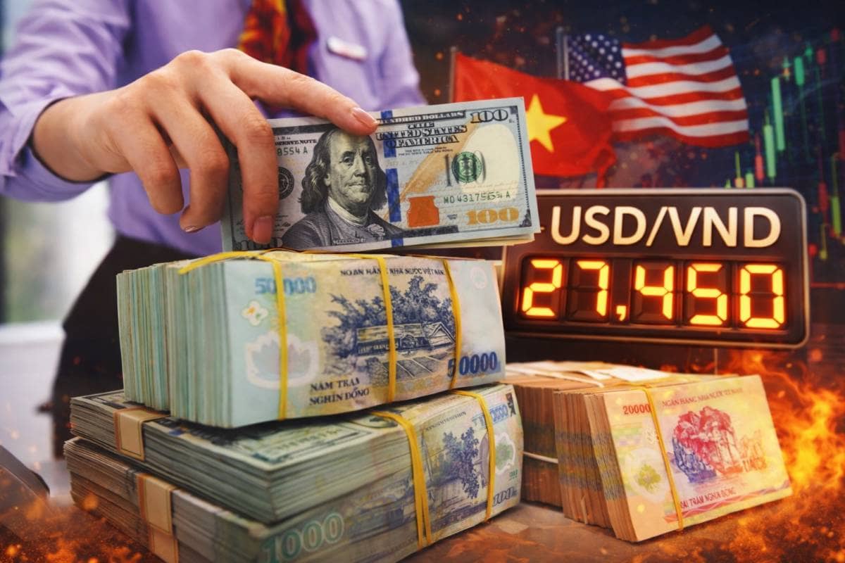 USD/VND “nổ spread” hiếm thấy: tỷ giá tự do vượt đỉnh - áp lực đang âm thầm bùng nổ?