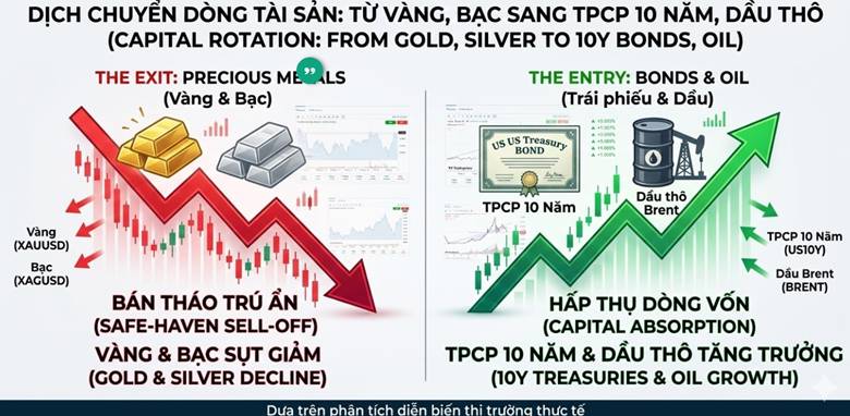Cuộc Tháo Chạy Khỏi Kim Loại Quý Và Sự Lên Ngôi Của Dầu Lửa