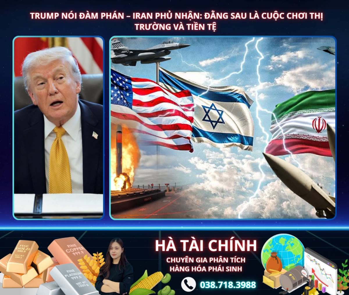 Trump nói đàm phán – Iran phủ nhận: Đằng sau là cuộc chơi thị trường và tiền tệ