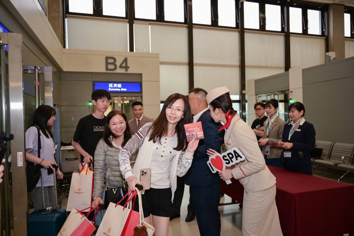 Du khách Đài Loan bất ngờ với trải nghiệm chuyến bay quốc tế của Sun PhuQuoc Airways