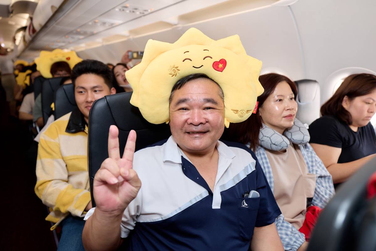 Du khách Đài Loan bất ngờ với trải nghiệm chuyến bay quốc tế của Sun PhuQuoc Airways