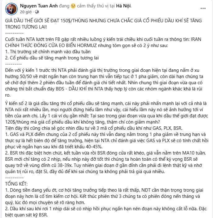 BSR sẽ quay trở lại dẫn dắt nhóm dầu khí hay chỉ là mông tưởng?