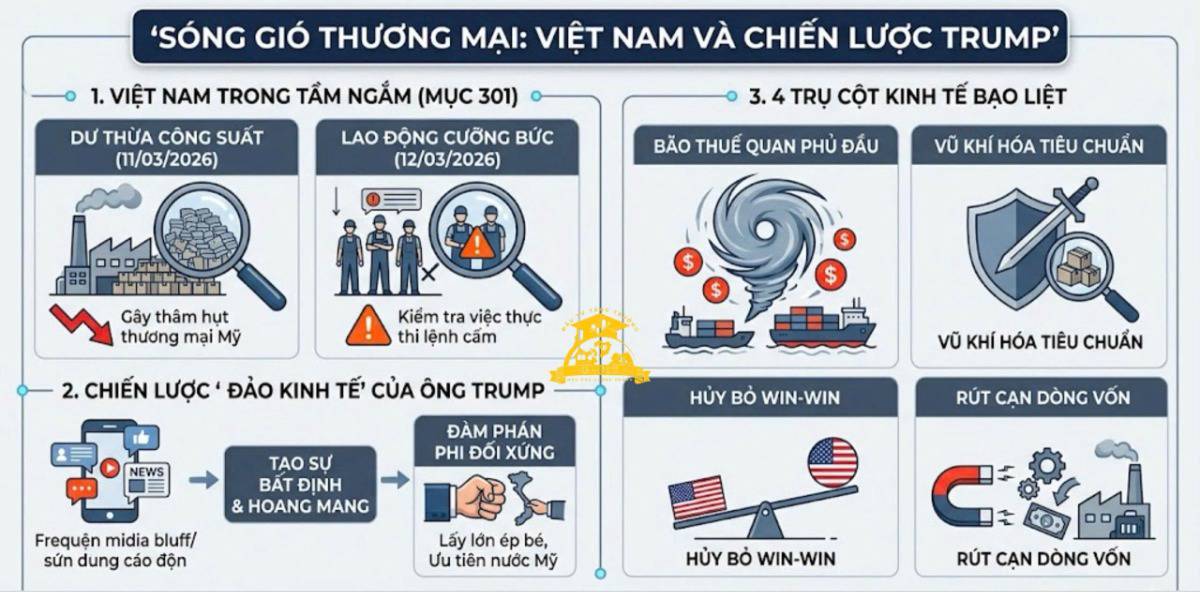 Bão điều tra thương mại và nghệ thuật áp đảo của nước Mỹ dưới thời Donald Trump