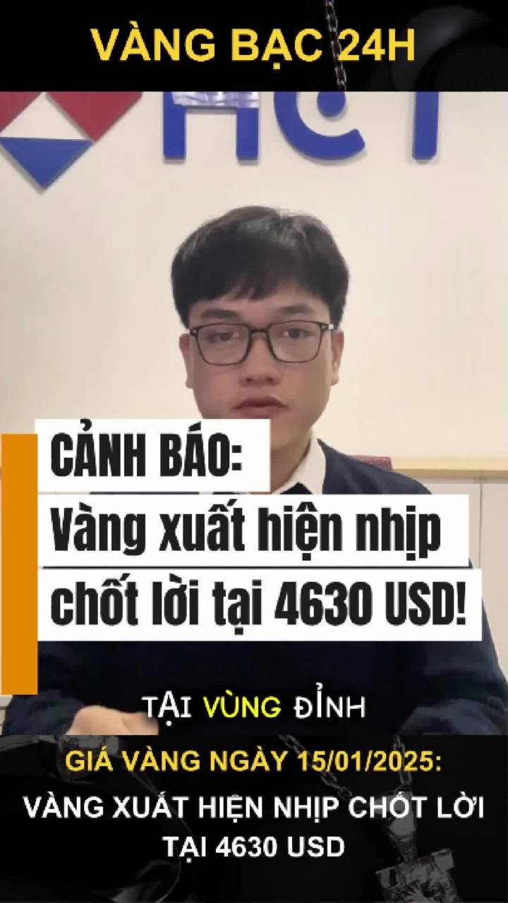 GIÁ VÀNG 15/01