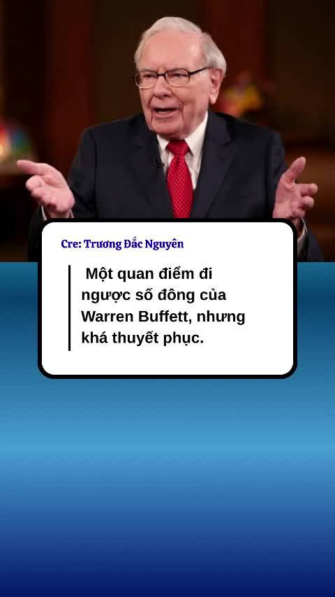 Warren Buffett gọi đa dạng hóa là ‘lá chắn cho kẻ không hiểu mình đang làm gì’
