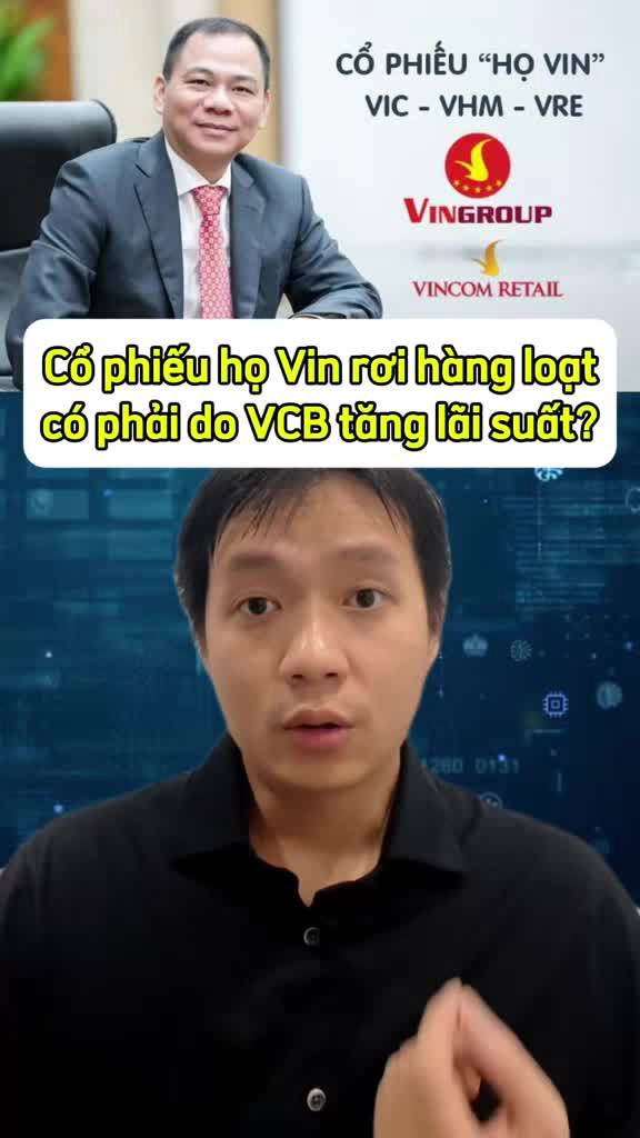 Cổ phiếu họ Vingroup rơi hàng loạt có phải do VCB tăng lãi suất 14%, cách nhận diện tín hiệu dòng tiền lớn đang hành động như thế nào?
