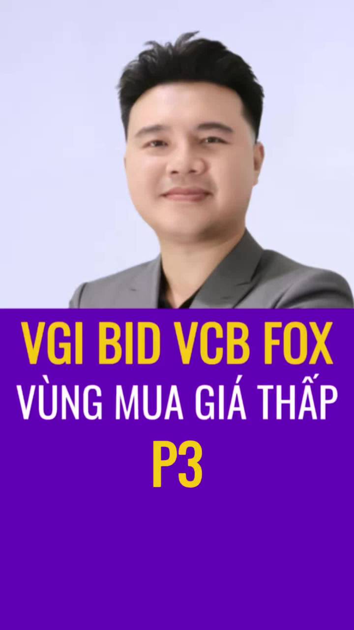 VGI BID FOX VCB TOP 4 siêu cổ phiếu còn vùng mua giá thấp phần 3