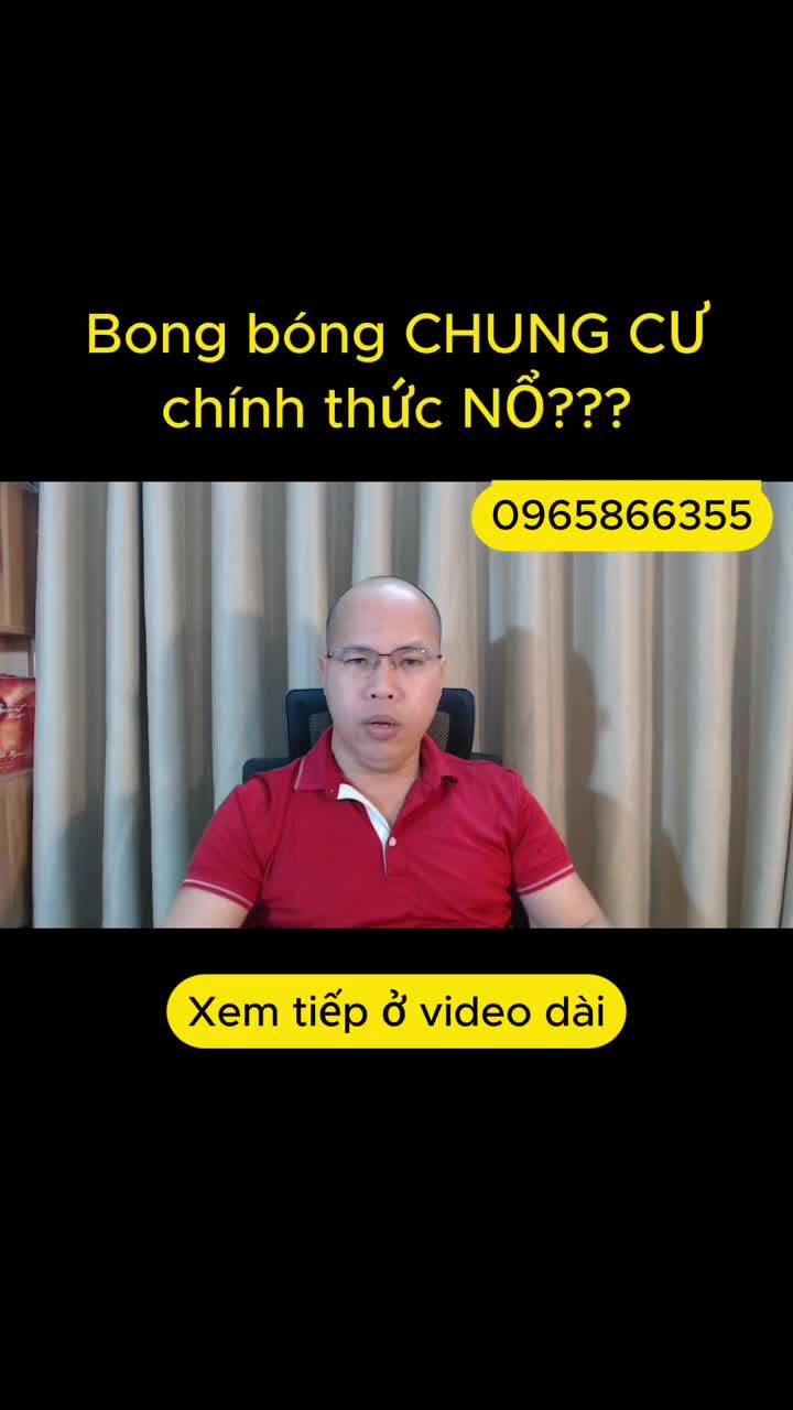 Bong bóng CHUNG CƯ chính thức NỔ???