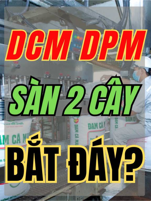 DCM DPM sàn 2 cây, bắt đáy phân bón được chưa?