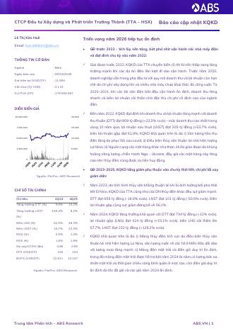 TTA: Báo cáo cập nhật KQKD Q4/2025