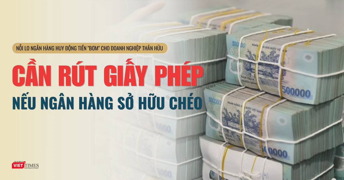 "Cần rút giấy phép hoạt động nếu ngân hàng sở hữu chéo"