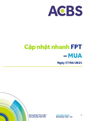 FPT: Khuyến nghị MUA với giá mục tiêu 117,000 đồng/cổ phiếu