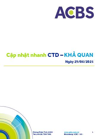 CTD: Khuyến nghị KHẢ QUAN với giá mục tiêu 99,800 đồng/cổ phiếu