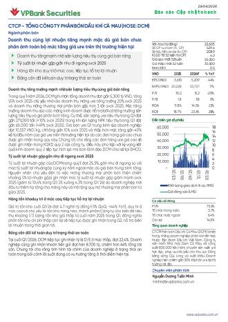 DCM: Báo cáo cập nhật KQKD Q1/2026