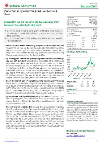 PVS: Báo cáo cập nhật KQKD Q1/2026