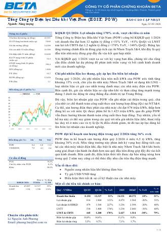 POW: Báo cáo cập nhật KQKD Q1/2026
