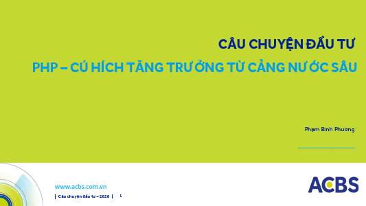 PHP: Khuyến nghị MUA với giá mục tiêu 48,800 đồng/cổ phiếu