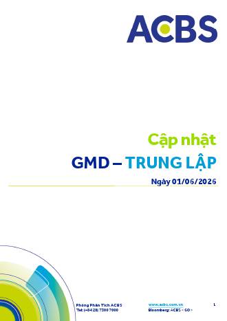 GMD: Khuyến nghị TRUNG LẬP với giá mục tiêu 77,100 đồng/cổ phiếu