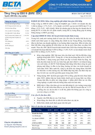 IDC: Báo cáo cập nhật KQKD Q1/2026